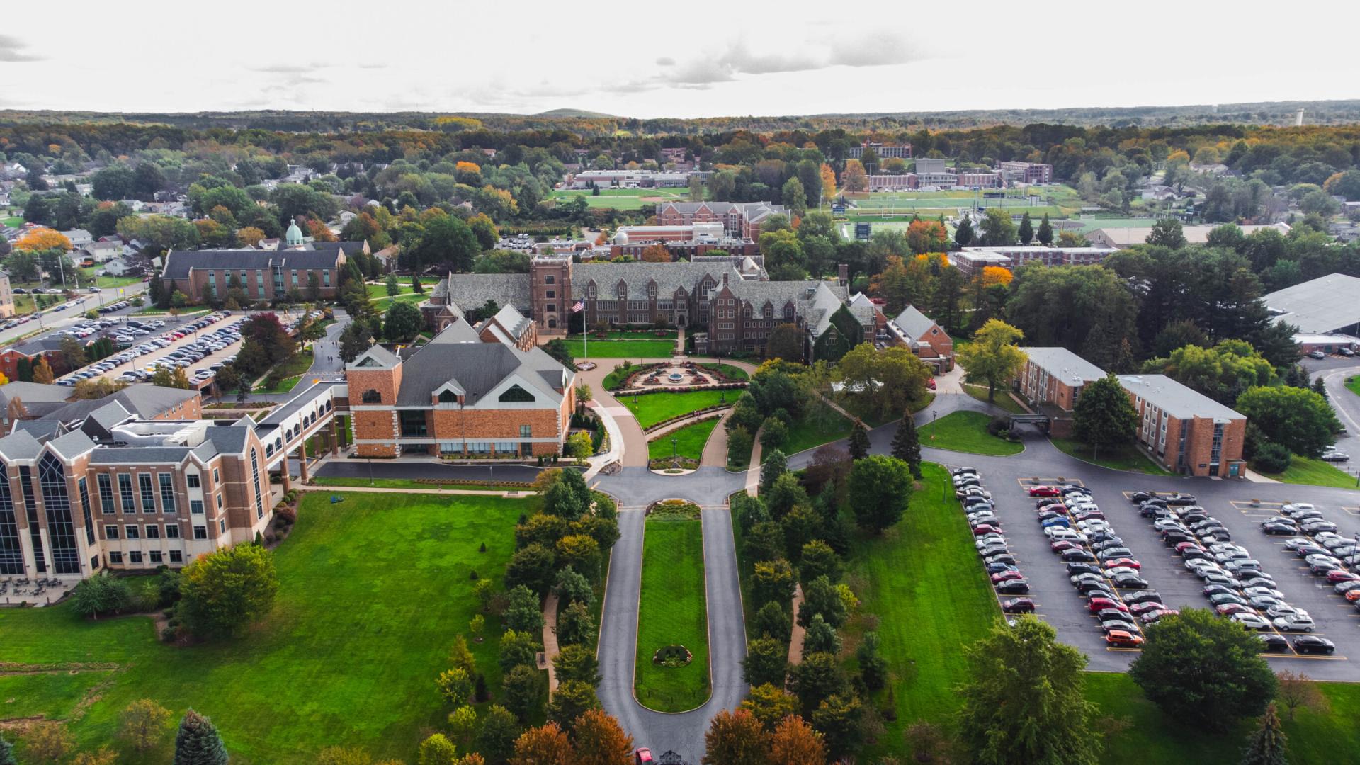 Aerial view of AV campus