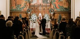 2022 Hurst Wedding in the Christ the King Chapel at AV